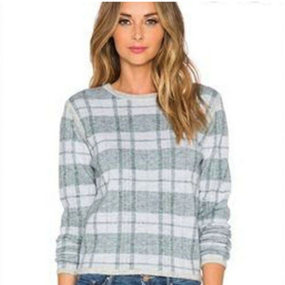 NEW - PAIGE Plaid Wool Sweater Pullover REVOLVE